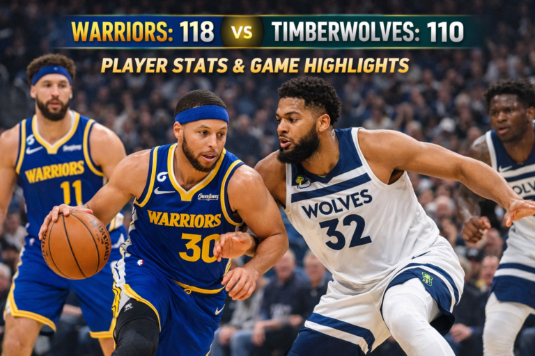 Golden State Warriors vs Timberwolves Match Player Stats
