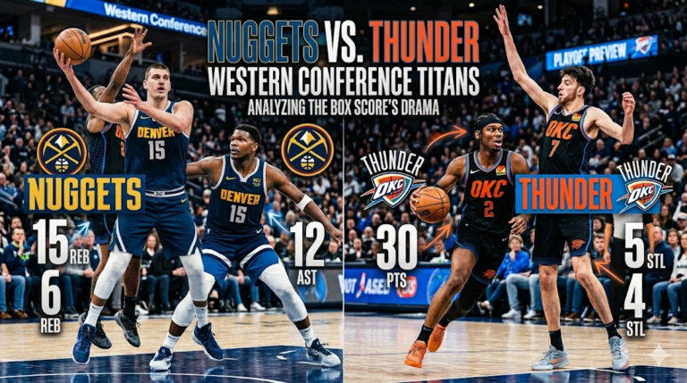 Denver Nuggets vs Oklahoma City Thunder Match Player Stats