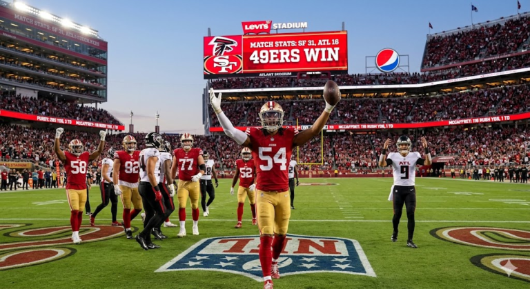 Atlanta Falcons Vs 49ers Match Player Stats