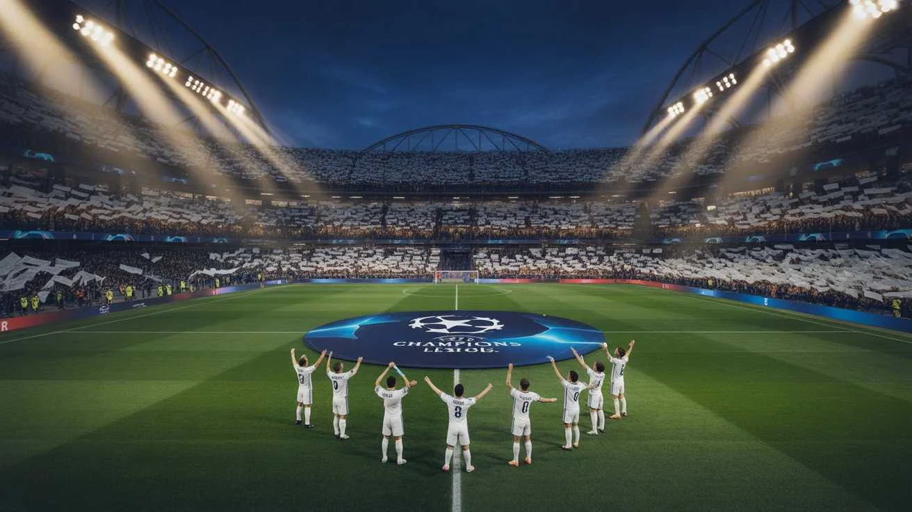 Real Madrid stars in action