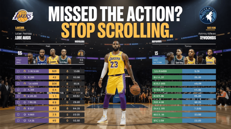 Lakers vs Timberwolves Match Player Stats