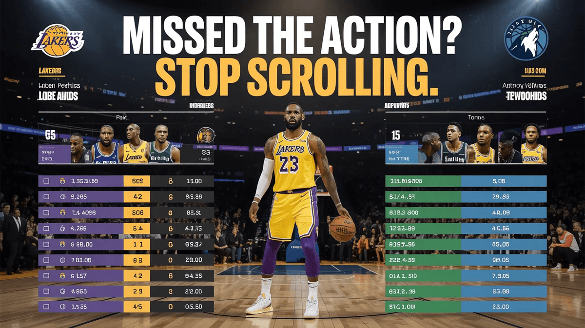 Lakers vs Timberwolves Match Player Stats