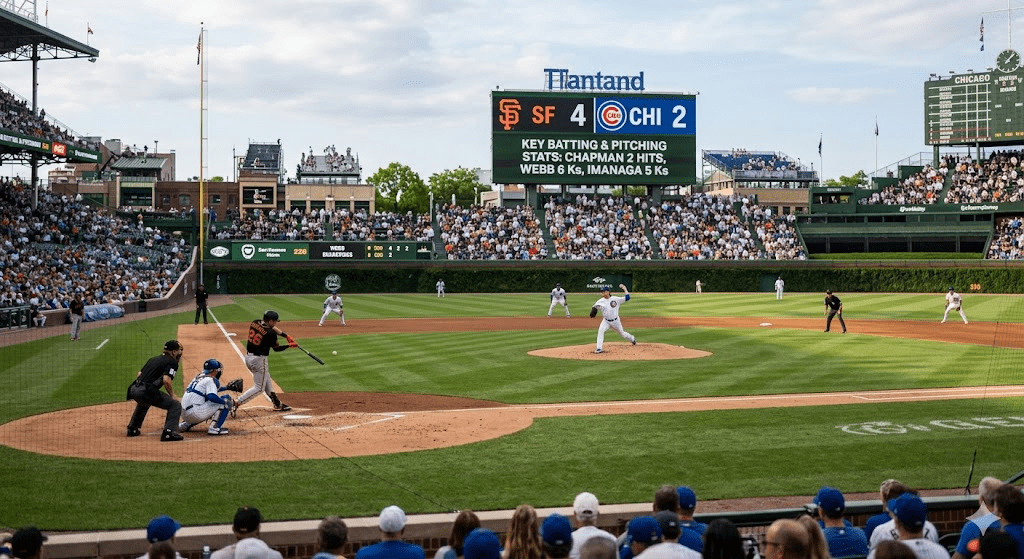 san francisco giants vs chicago cubs match player stats