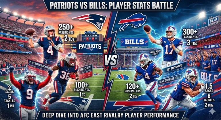 new england patriots vs buffalo bills match player stats