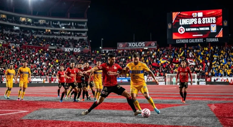 Club Tijuana vs Tigres UANL Lineups