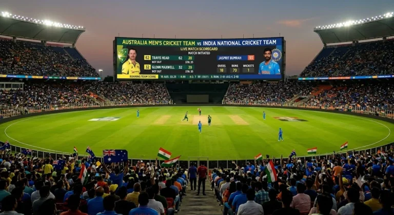 Australian Men’s Cricket Team vs India National Cricket Team Match Scorecard