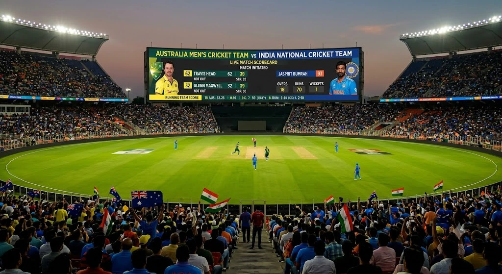 Australian Men’s Cricket Team vs India National Cricket Team Match Scorecard