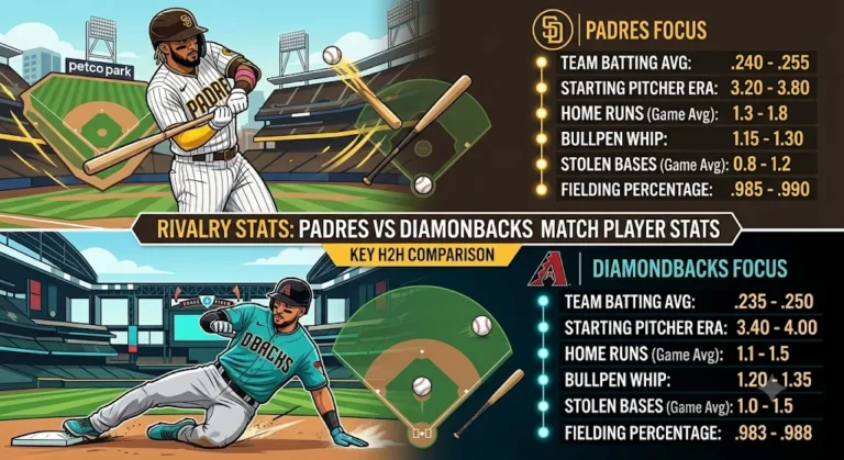 Padres vs Diamondbacks Match Player Stats