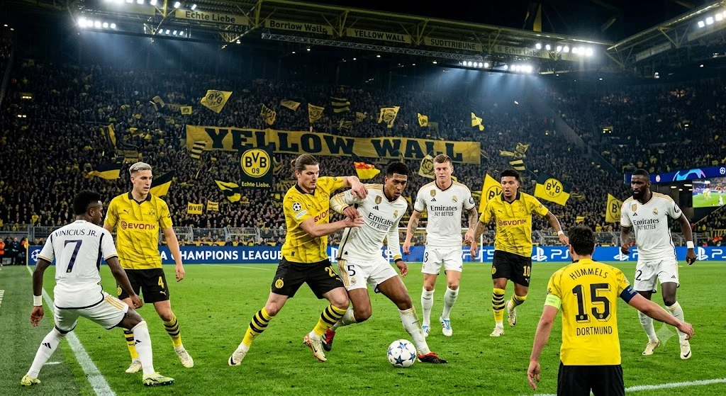 Borussia Dortmund vs Real Madrid Lineups