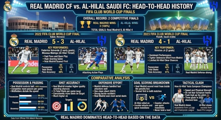 real madrid cf vs al-hilal stats