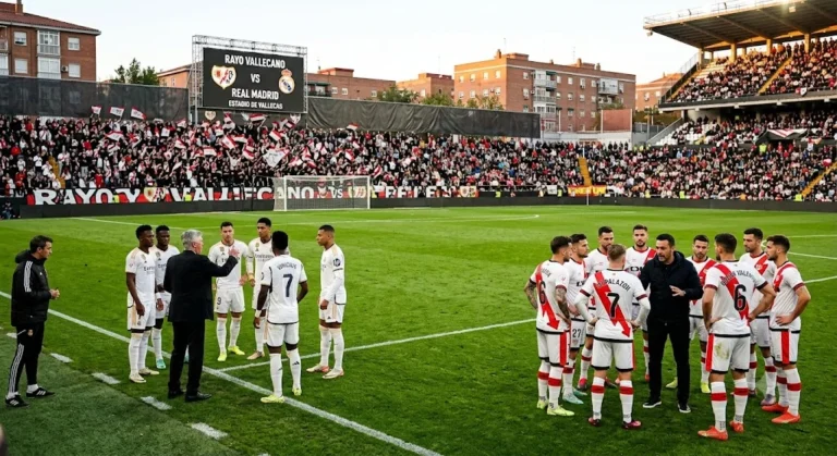 Rayo Vallecano vs Real Madrid Lineups