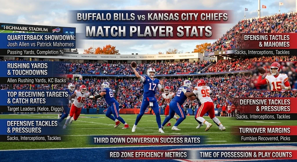 Buffalo Bills vs Kansas City Chiefs Match Player Stats