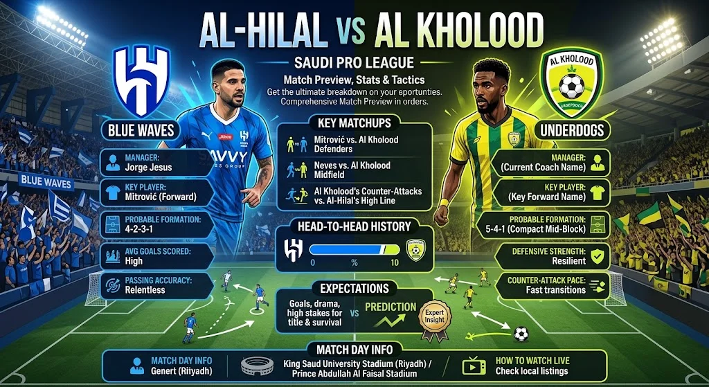 Al-Hilal vs Al Kholood